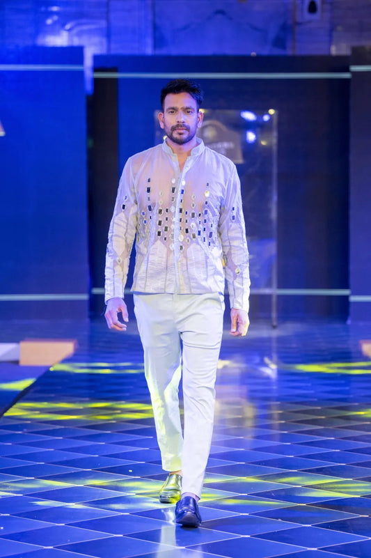Enchanted Elegance Mint Green Kurta